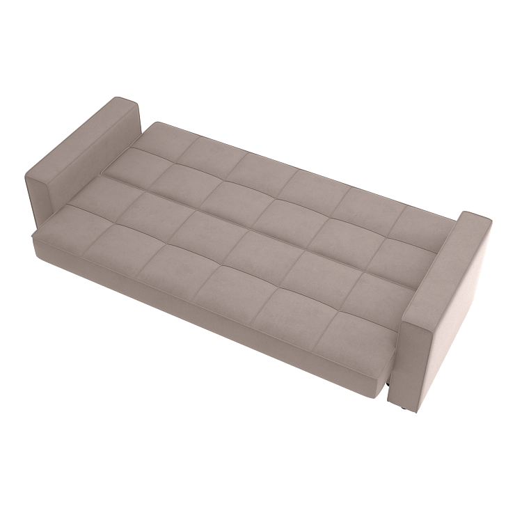 Луи / Диван - кровать 3-х местный (2 думки) велюр parma 10 капучино