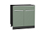 Шкаф нижний с 2-мя дверцами и ящиком Фьюжн (816х800х480) Graphite/Silky Mint