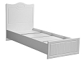 Кровать одинарная Монако (с настилом) (ш.900) белый/ПВХ белое дерево