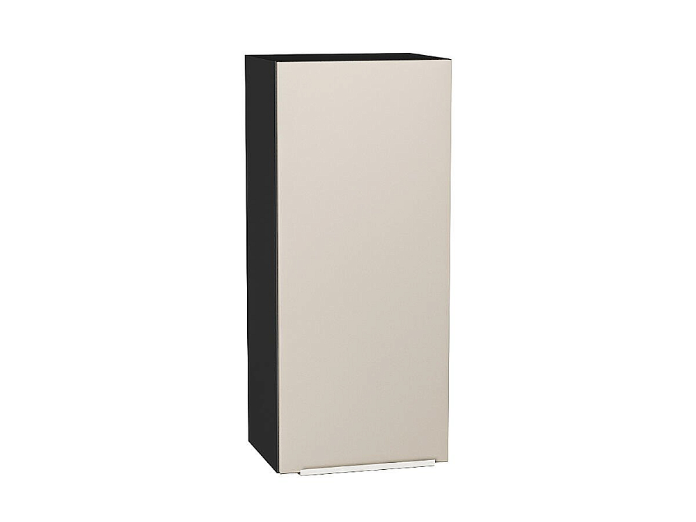 Шкаф верхний с 1-ой дверцей Фьюжн (920х400х320) graphite/cream silk