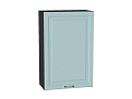 Шкаф верхний с 1-ой дверцей Ницца (920х600х318) graphite/Голубой