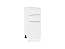 Шкаф нижний с 3-мя ящиками Фьюжн (816х300х480) Белый/Silky White