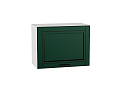 Шкаф верхний горизонтальный Дублин (458х600х318) Белый/special green