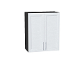 Шкаф верхний с 2-мя дверцами Сканди (716х600х320) graphite/white softwood