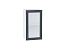 Шкаф верхний с 1-ой остекленной дверцей Сканди (716х400х320) Белый/Graphite Softwood