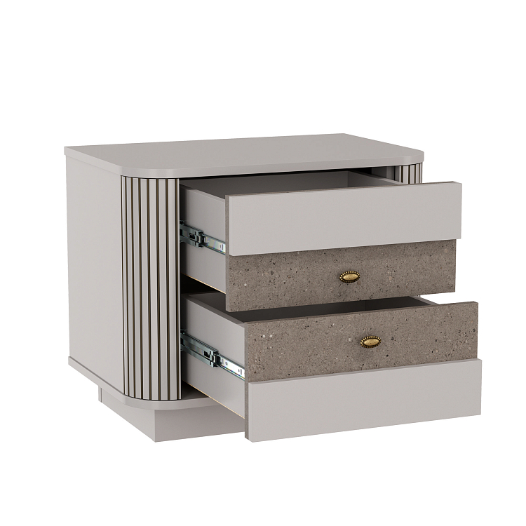 Тумба прикроватная 34.17 Фантазия кашемир/дуо/профиль kroning кашемир патина №30.1