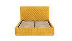 Кровать "Гамма" 1600 с подъемным мех. велюр тенерифе куркума