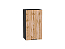 Шкаф верхний с 1-ой дверцей Флэт (716х400х318) Graphite/Wotan Oak 2S