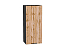 Шкаф верхний с 1-ой дверцей Флэт (920х400х318) Graphite/Wotan Oak 2S