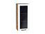 Шкаф верхний с 1-ой остекленной дверцей Глетчер (920х400х318) Дуб Вотан/Айленд Силк