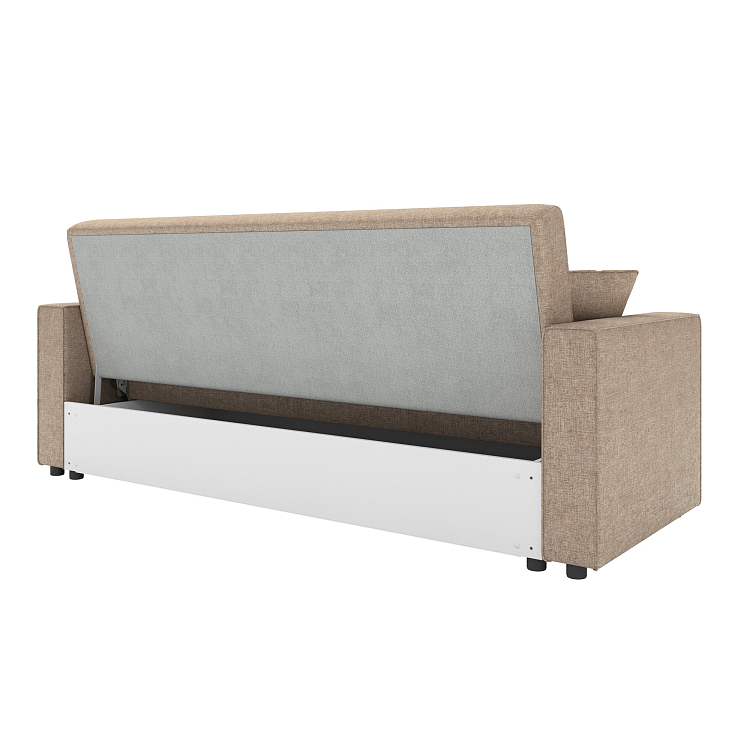 Луи / Диван - кровать 3-х местный (2 думки) рогожка бежевая