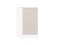 Шкаф нижний торцевой Фьюжн (816х296х554) Белый/cream silk