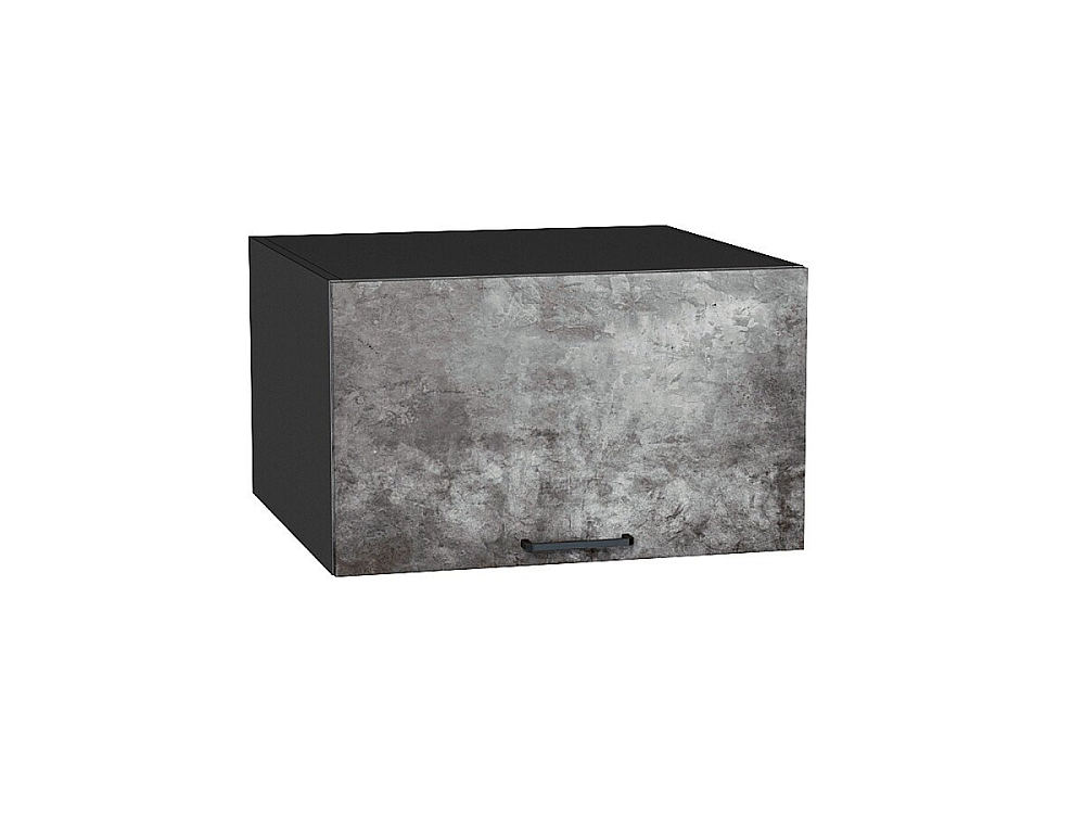 Шкаф верхний горизонтальный глубокий Флэт (358х600х574) graphite/temple stone 2s