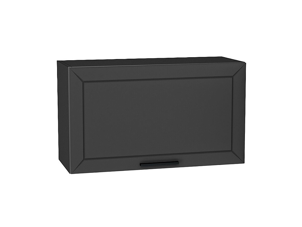 Шкаф верхний горизонтальный Глетчер (460х800х318) graphite/Маренго Силк