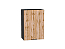 Шкаф верхний с 1-ой дверцей Флэт (716х500х318) Graphite/Wotan Oak 2S