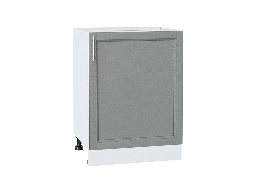 Шкаф нижний с 1-ой дверцей Сканди (816х600х480) Белый/grey softwood
