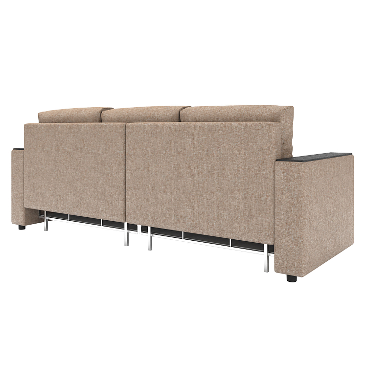 Гермес / Диван - кровать 3-х мест рогожка светло-бежевая