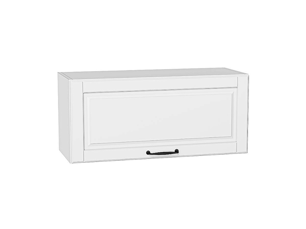 Шкаф верхний горизонтальный Дублин (358х800х318) Белый/special white
