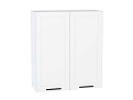 Шкаф верхний с 2-мя дверцами Глетчер (920х800х318) Белый/Айленд Силк