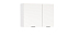 Шкаф навесной Венера (1000) (белый / фасад: ЛДСП белый / ДВПО: белый)