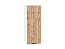 Шкаф верхний с 1-ой дверцей Флэт (920х350х318) Белый/Wotan Oak 2S
