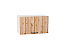 Шкаф верхний горизонтальный Флэт (358х600х318) Белый/Wotan Oak 2S