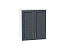 Шкаф верхний с 2-мя дверцами Сканди (716х600х320) Белый/Graphite Softwood