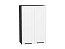 Шкаф верхний с 2-мя дверцами Глетчер (920х600х318) Graphite/Айленд Силк