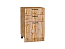 Шкаф нижний с 3-мя ящиками Флэт (816х500х478) Дуб Вотан/Wotan Oak 2S