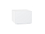 Шкаф верхний горизонтальный глубокий Фьюжн (358х500х576) Белый/Silky White