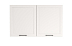 Шкаф навесной Римини (1200) (белый / ДВПО: белый / ПВХ белый О / профиль: ПВХ белый О)