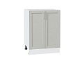 Шкаф нижний с 2-мя дверцами Сканди (816х600х480) Белый/cappuccino softwood