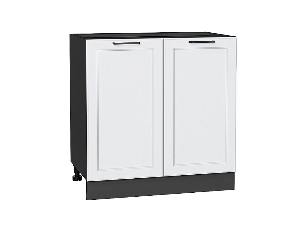 Шкаф нижний с 2-мя дверцами Барселона (816х800х484) graphite/Белый