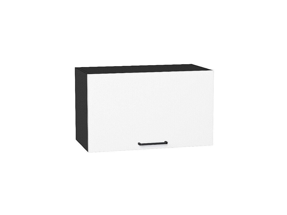 Шкаф верхний горизонтальный Флэт (358х600х318) graphite/white in 2s