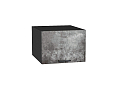 Шкаф верхний горизонтальный глубокий Флэт (358х500х574) graphite/temple stone 2s