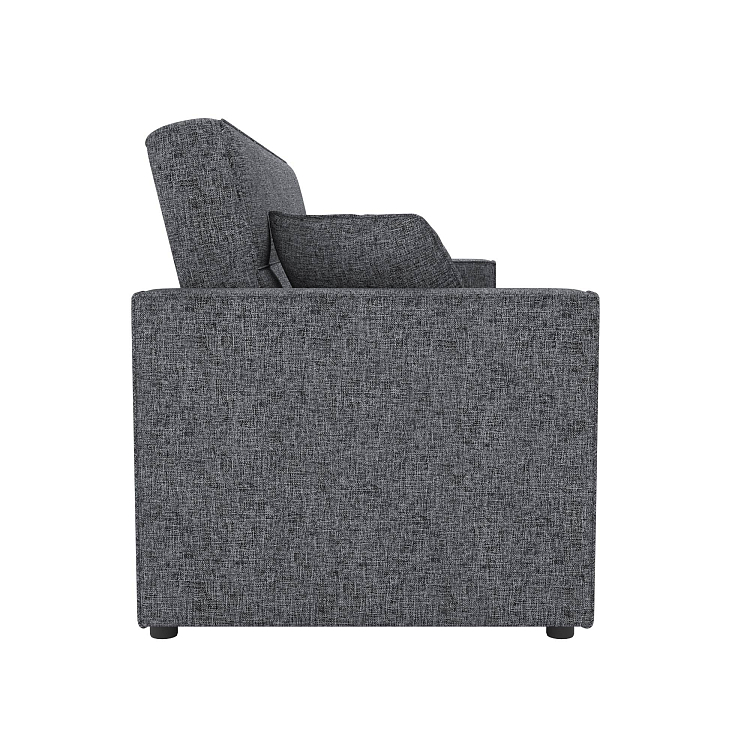 Луи / Диван - кровать 3-х местный (2 думки) рогожка серая