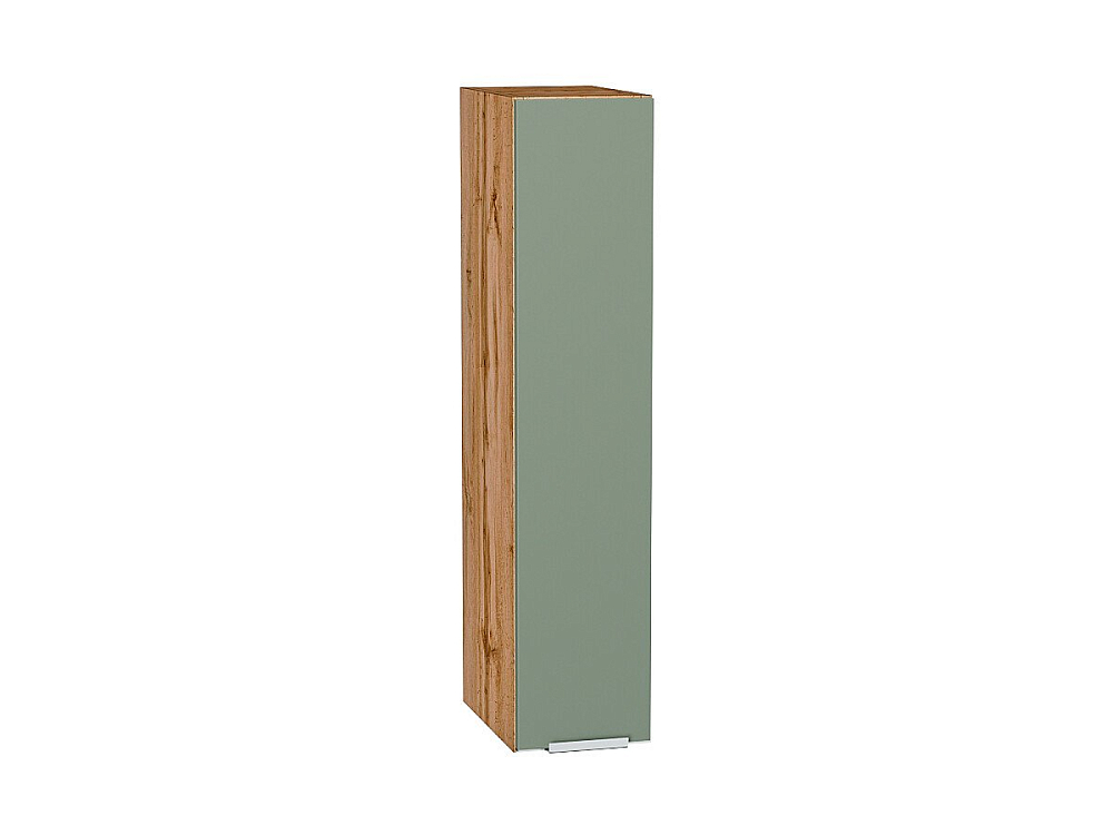 Шкаф верхний бутылочница Фьюжн (920х200х320) Дуб Вотан/silky mint