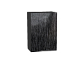 Шкаф верхний с 1-ой дверцей Валерия-М (716х500х318) graphite/Черный металлик дождь