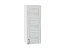Шкаф верхний с 1-ой дверцей Лофт (920х350х320) Белый/Nordic Oak