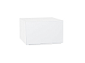 Шкаф верхний горизонтальный глубокий Фьюжн (358х600х576) Белый/silky white
