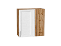 Шкаф верхний прямой угловой Сканди (716х700х345) Дуб Вотан/white softwood