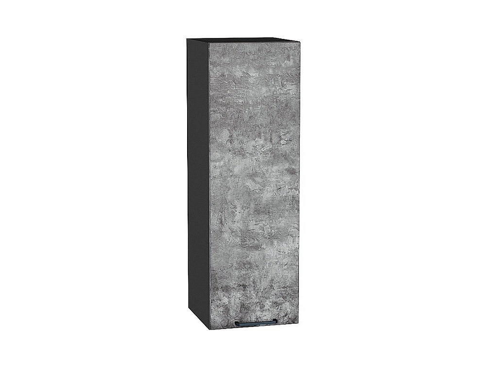 Шкаф верхний с 1-ой дверцей Флэт (920х300х318) graphite/temple stone 2s