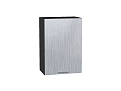 Шкаф верхний с 1-ой дверцей Валерия-М (716х500х318) graphite/Серый металлик дождь светлый