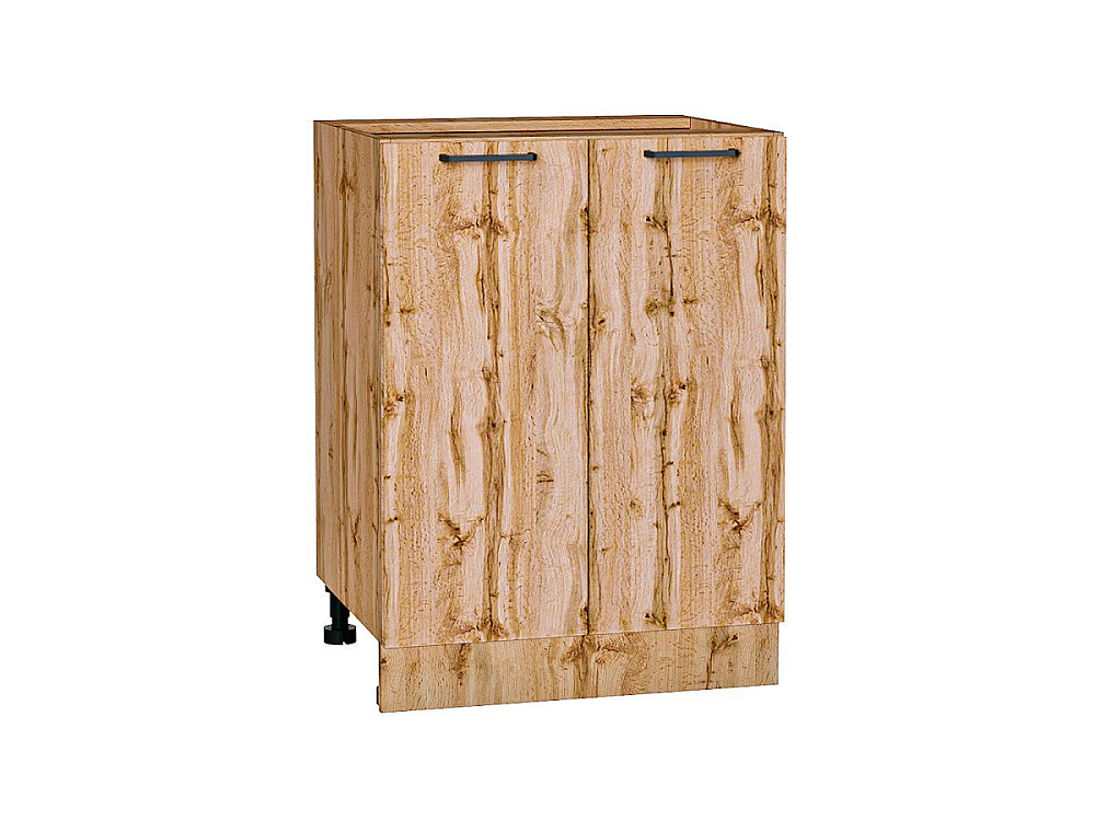 Шкаф нижний с 2-мя дверцами Флэт (816х600х478) Дуб Вотан/wotan oak 2s