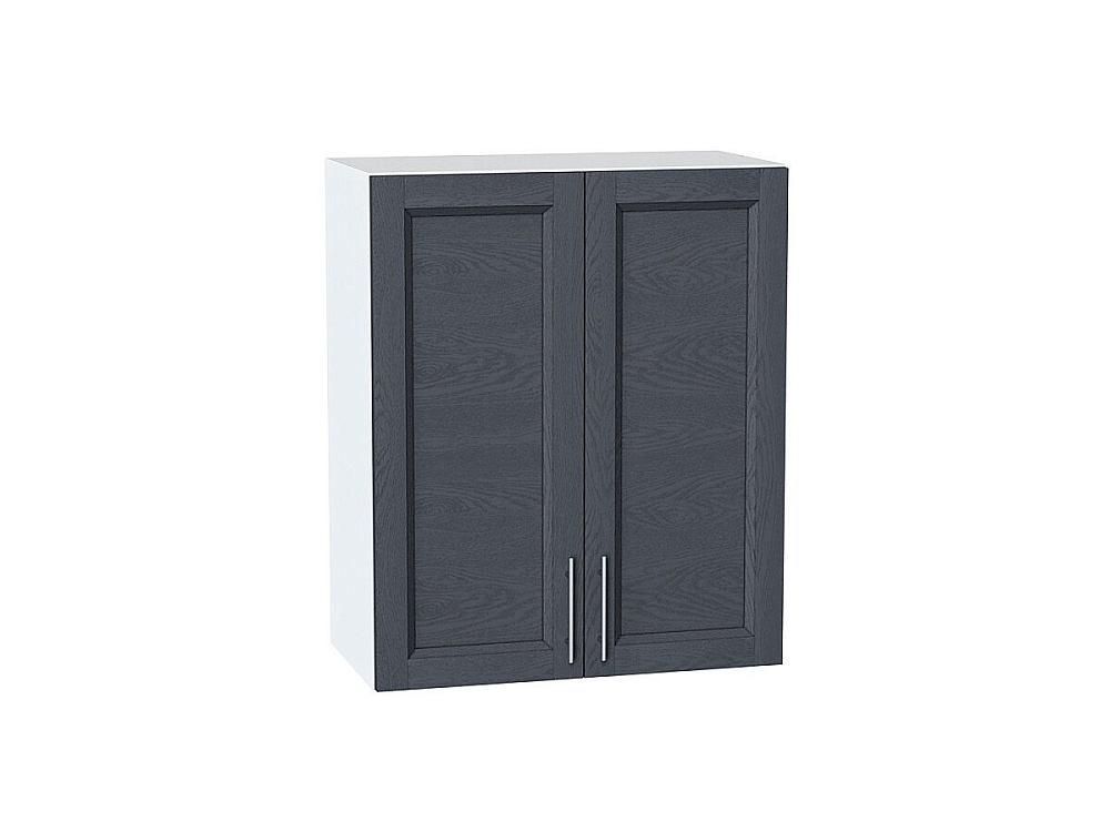 Шкаф верхний с 2-мя дверцами Сканди (716х600х320) Белый/graphite softwood