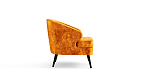 Марсель / Кресло для отдыха микровелюр Фреска горчица