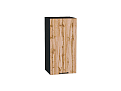 Шкаф верхний с 1-ой дверцей Флэт (716х350х318) graphite/wotan oak 2s