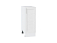 Шкаф нижний с 1-ой дверцей Сканди (816х300х480) Белый/White Softwood