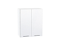 Шкаф верхний с 2-мя дверцами Валерия-М (716х600х318) Белый/белый металлик