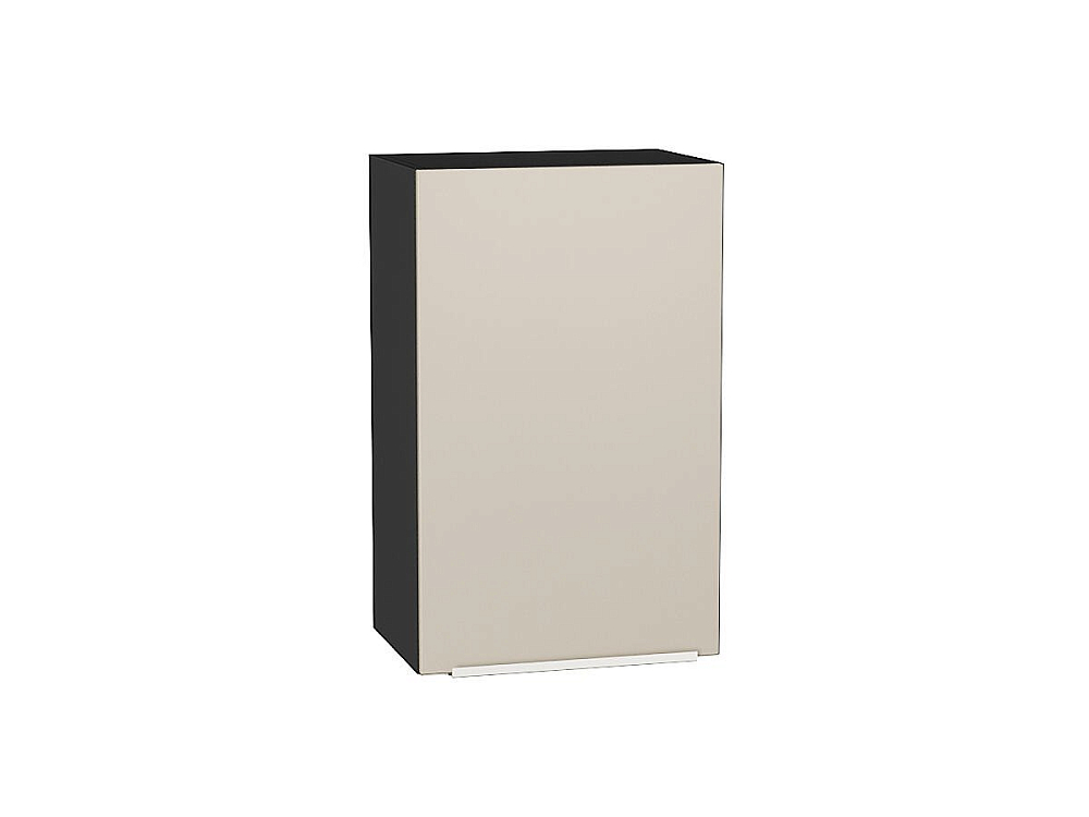 Шкаф верхний с 1-ой дверцей Фьюжн (716х450х320) graphite/cream silk